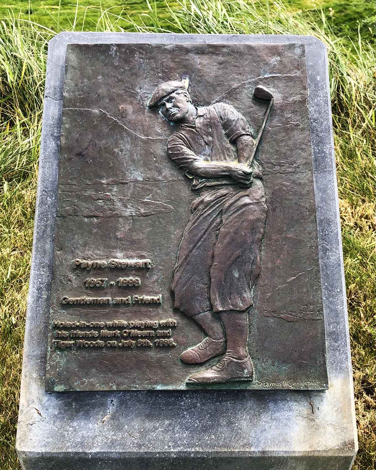 Ballybunion Golf Club Payne Stewart Plaque