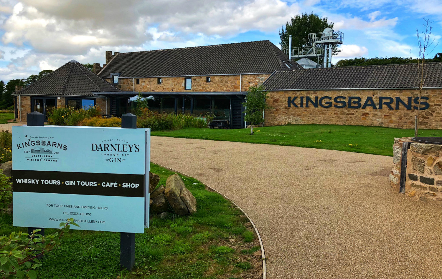 Exterior of the Kingsbarns Distillery