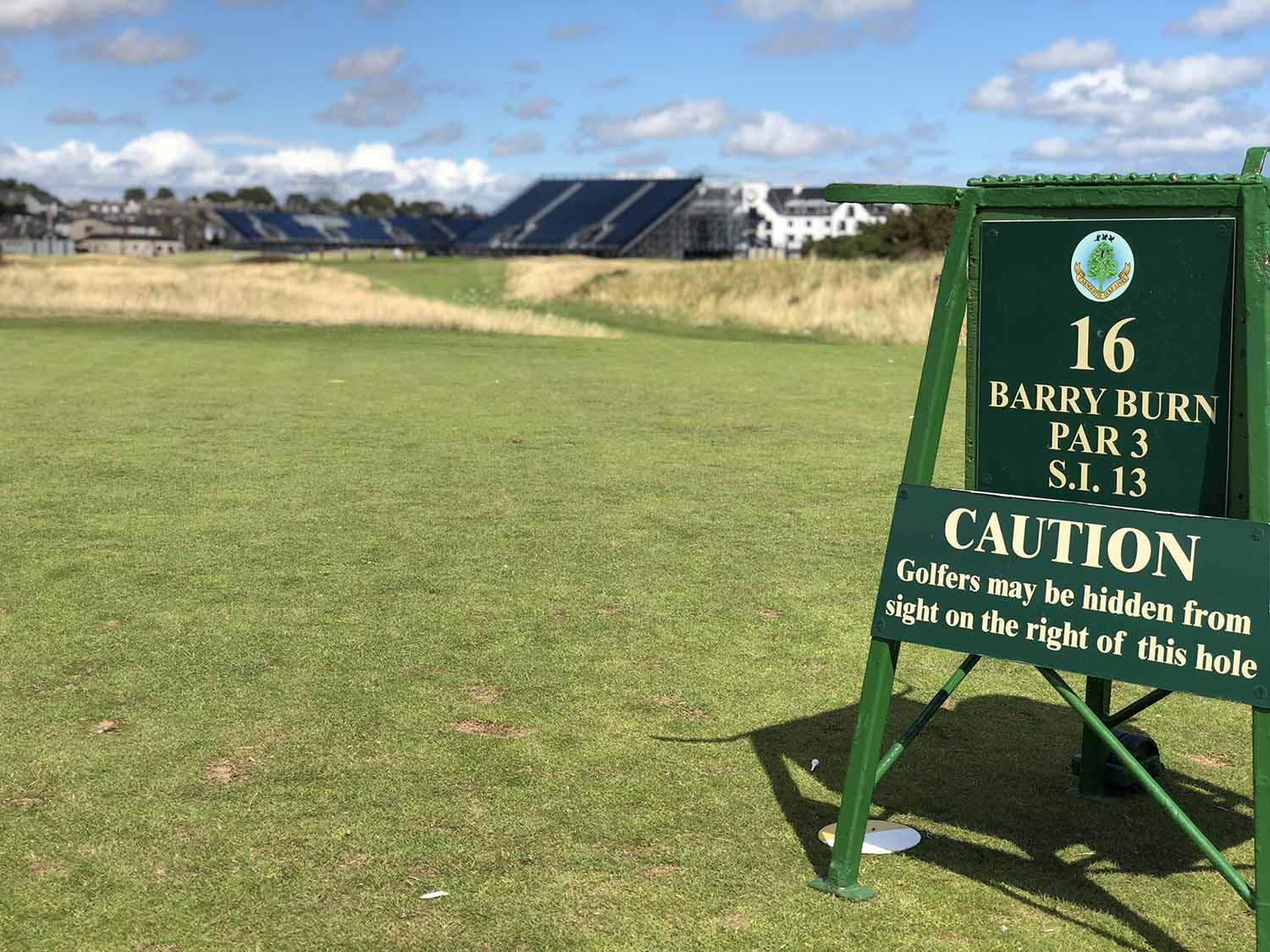 carnoustie golf links 16th hole