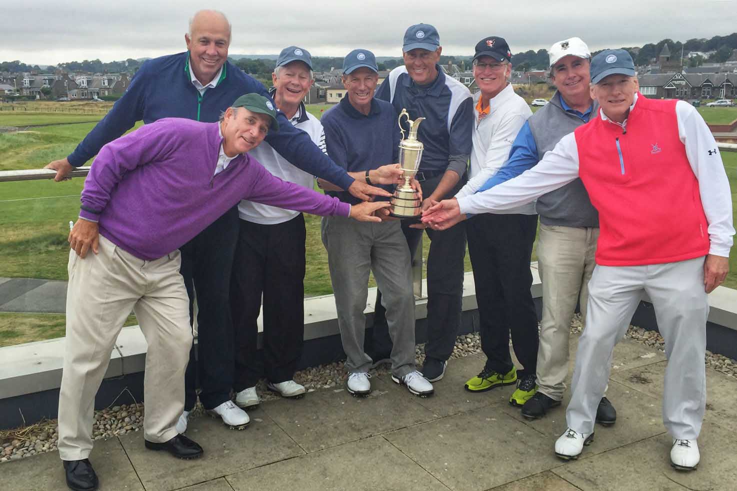 Golfers at Carnoustie Golf Links