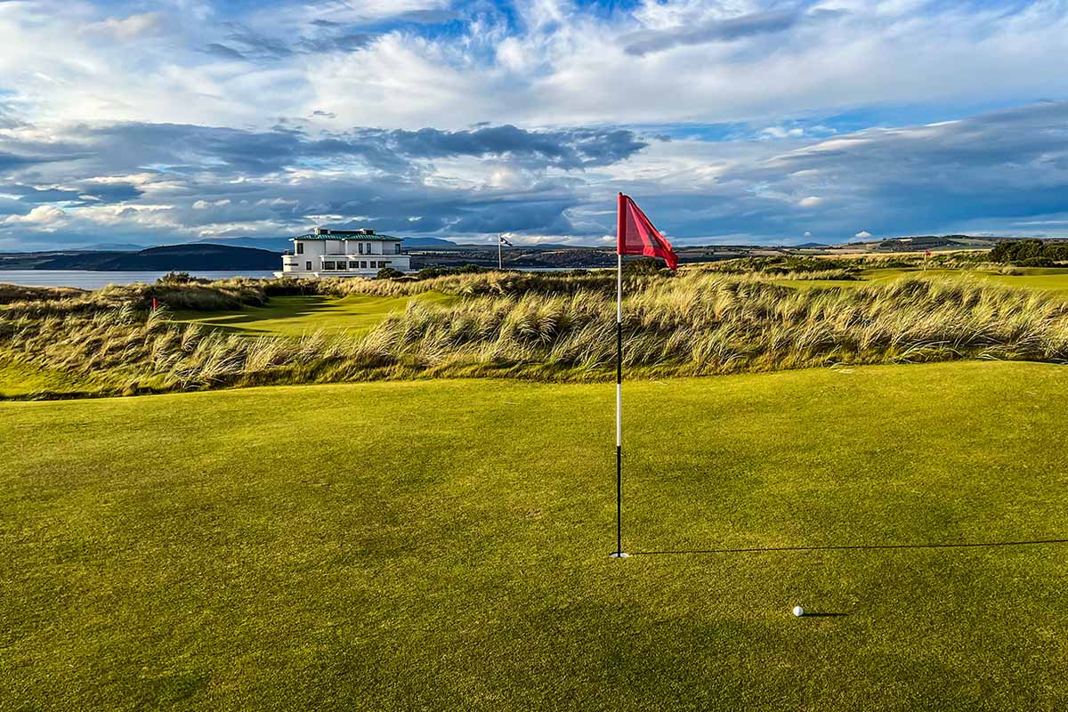 Clubhouse at Cabot Highlands Castle Stuart Golf Links