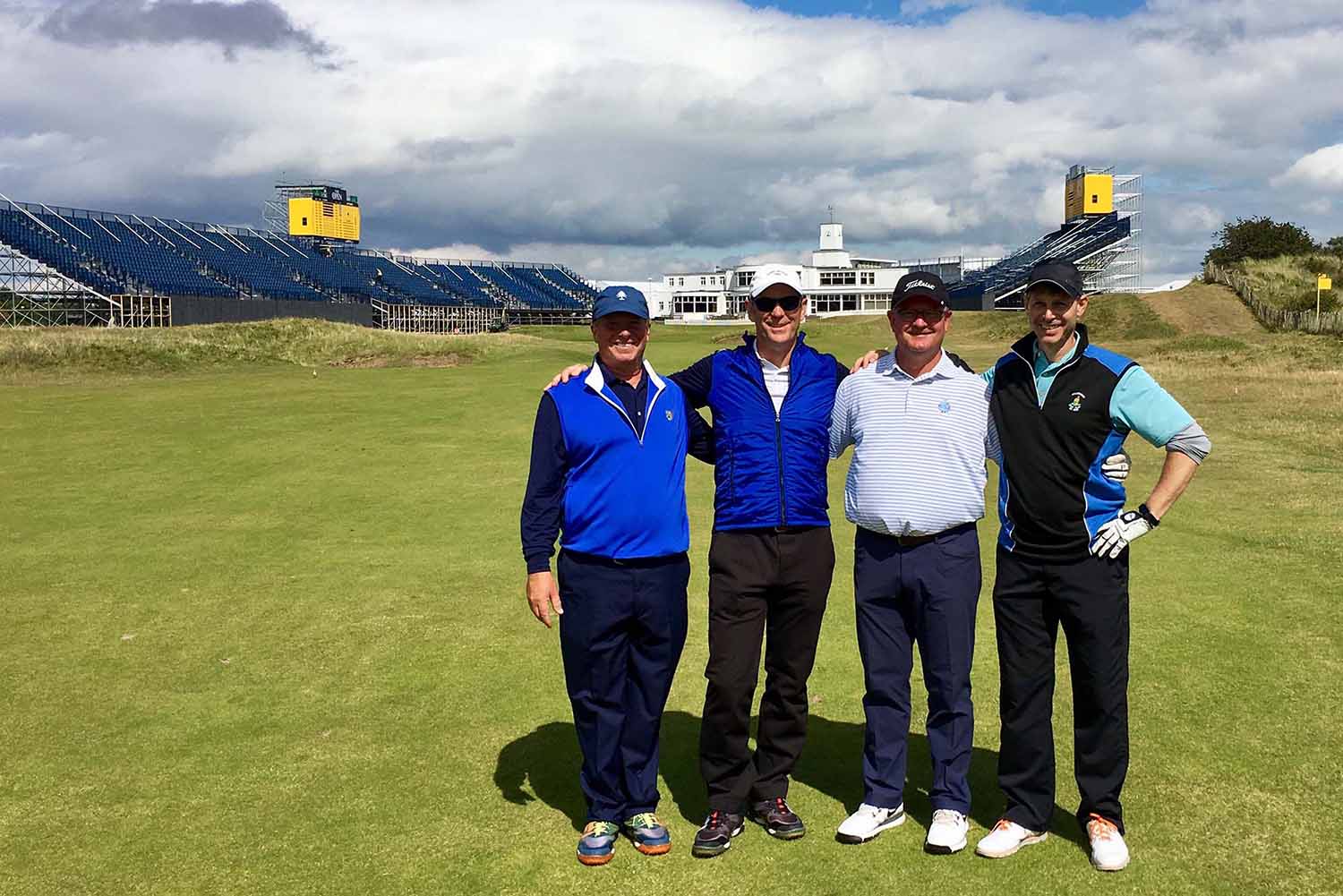 Golfers at Royal Birkdale Golf Club