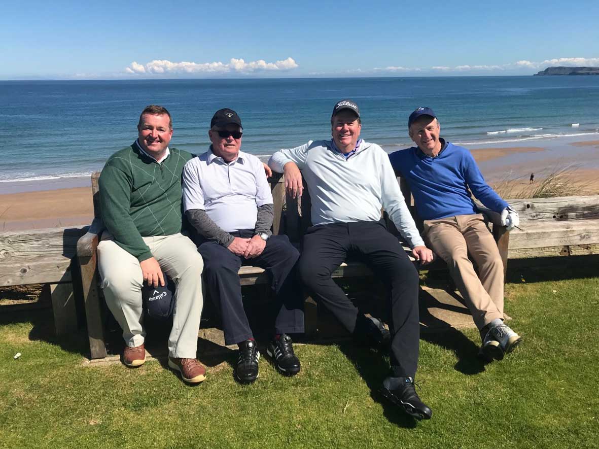 Golfers at Royal Portrush