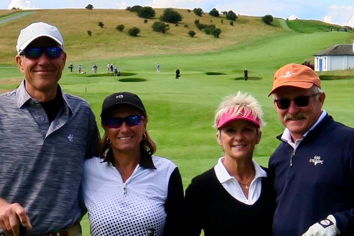 Golfers at Gullane Golf Club