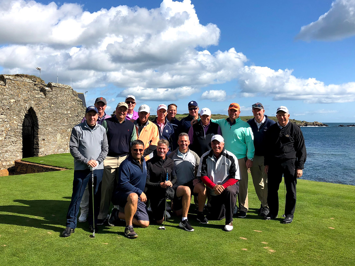 Golfers on a trip to Ireland