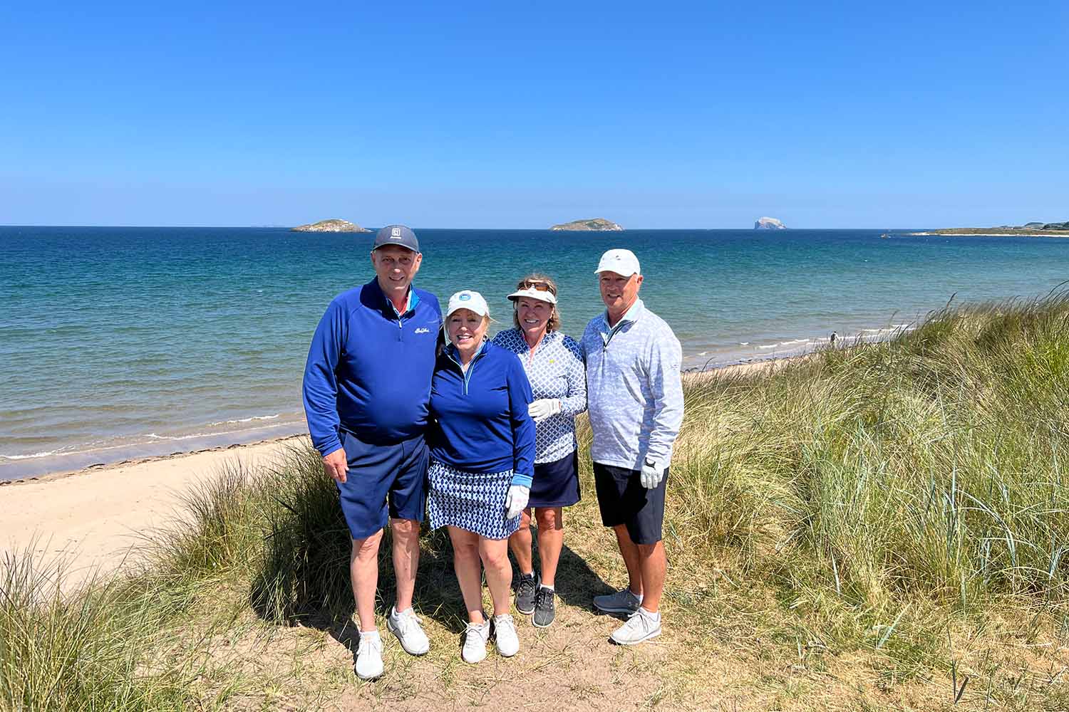 Golfers on 14th Hole at North Berwick Golf Club