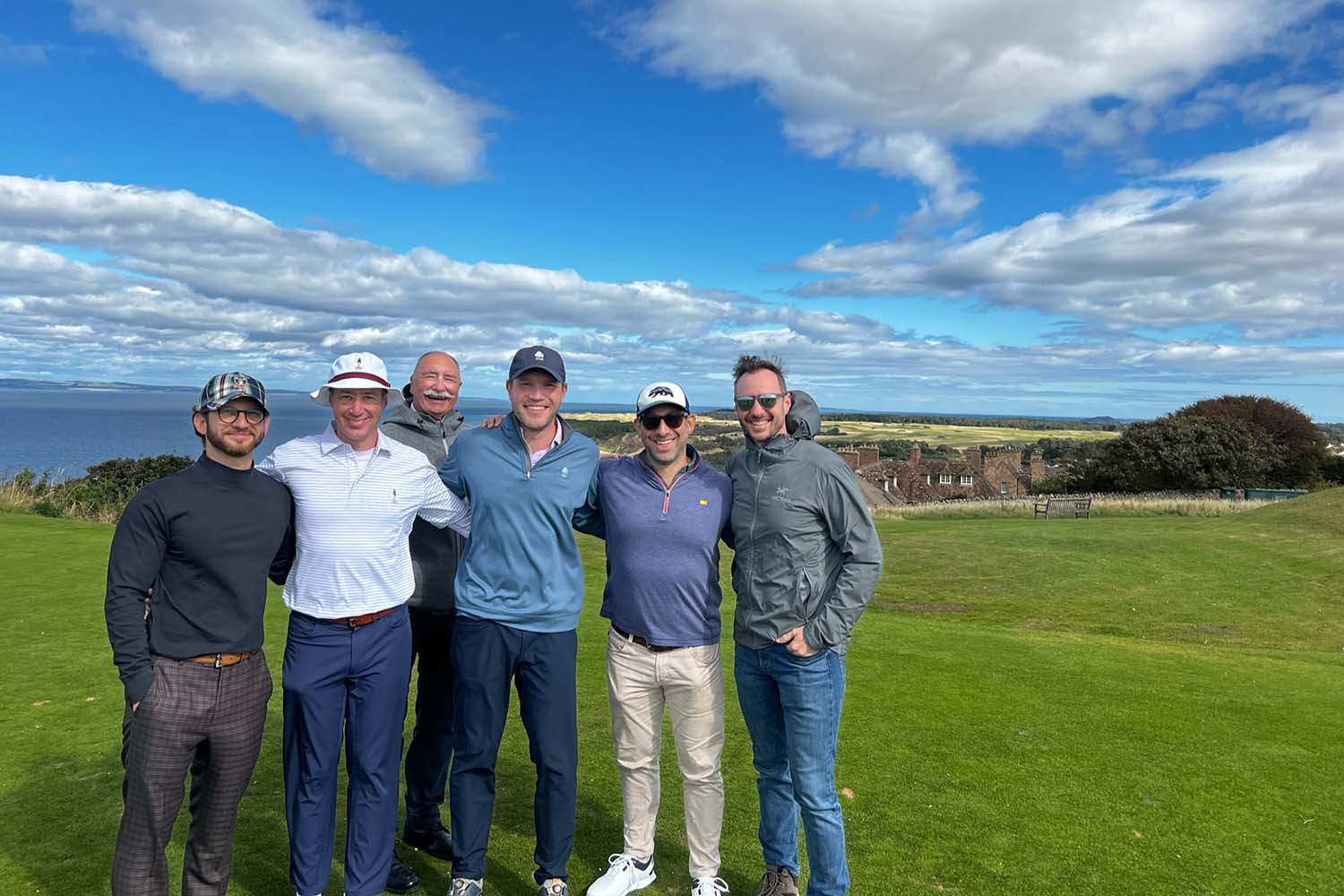 Golfers at Gullane Golf Club