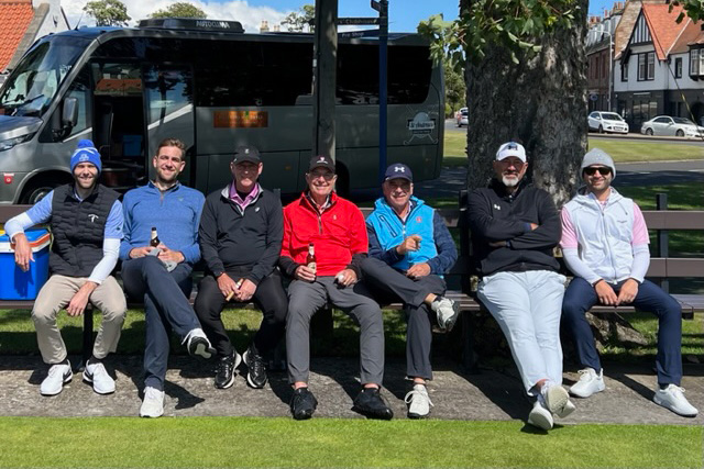 Golfers at Gullane Golf Club