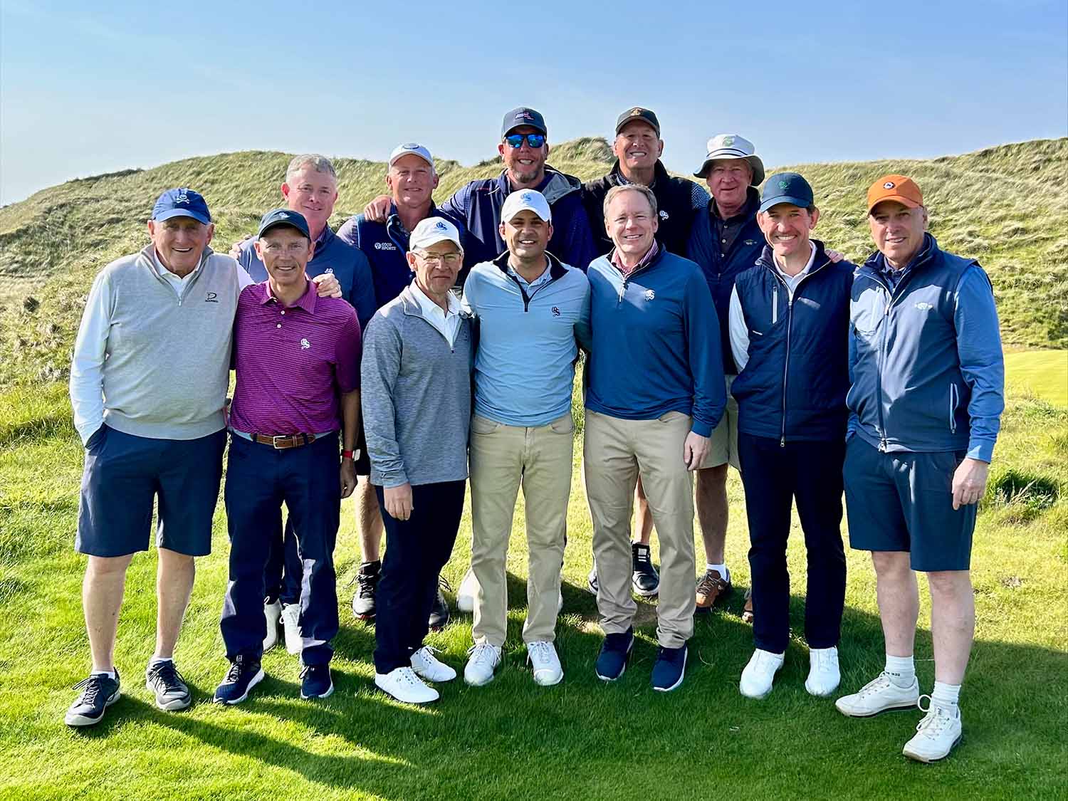 Golfers on a trip to Ireland