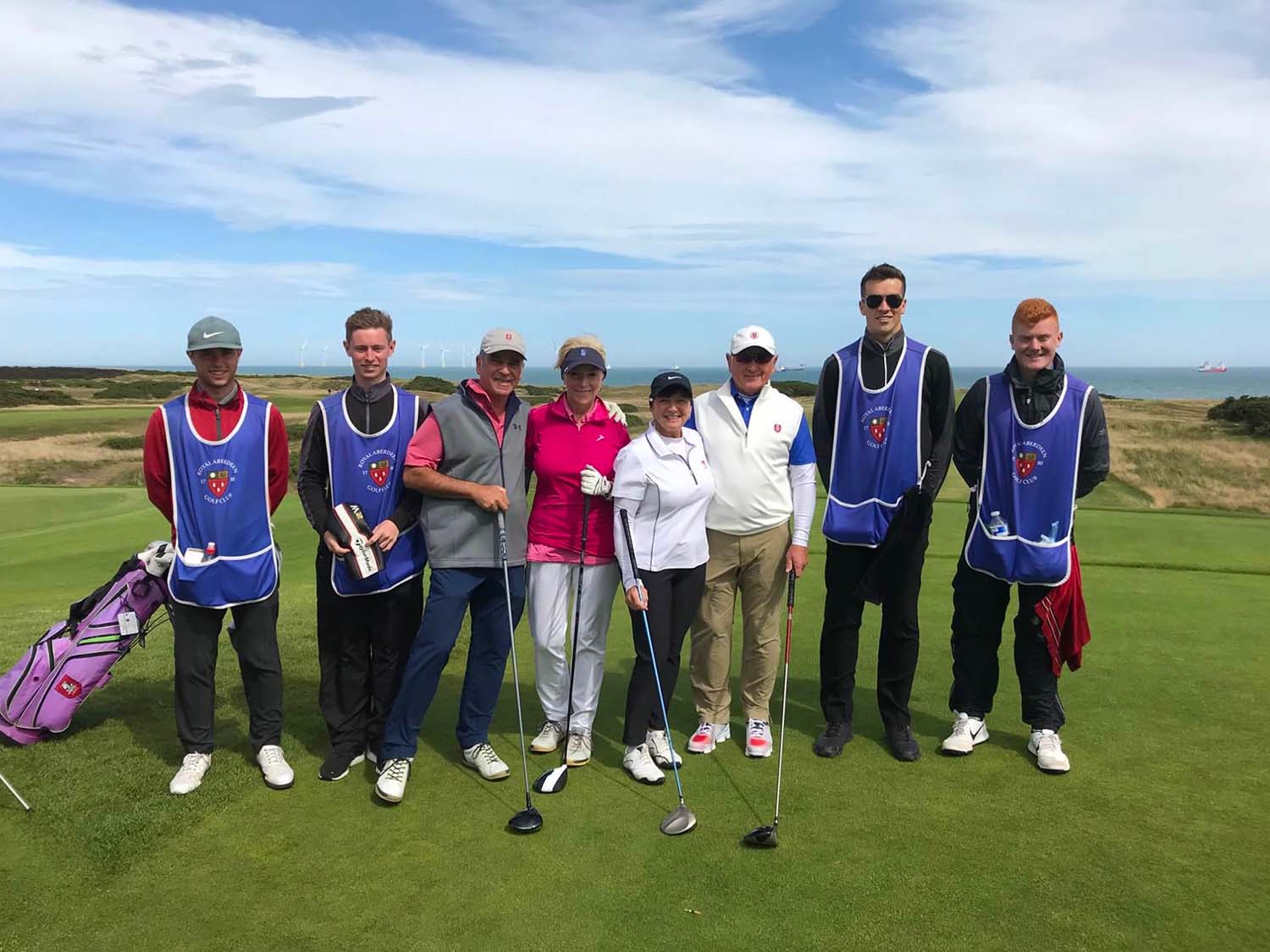 Golfers visiting Royal Aberdeen