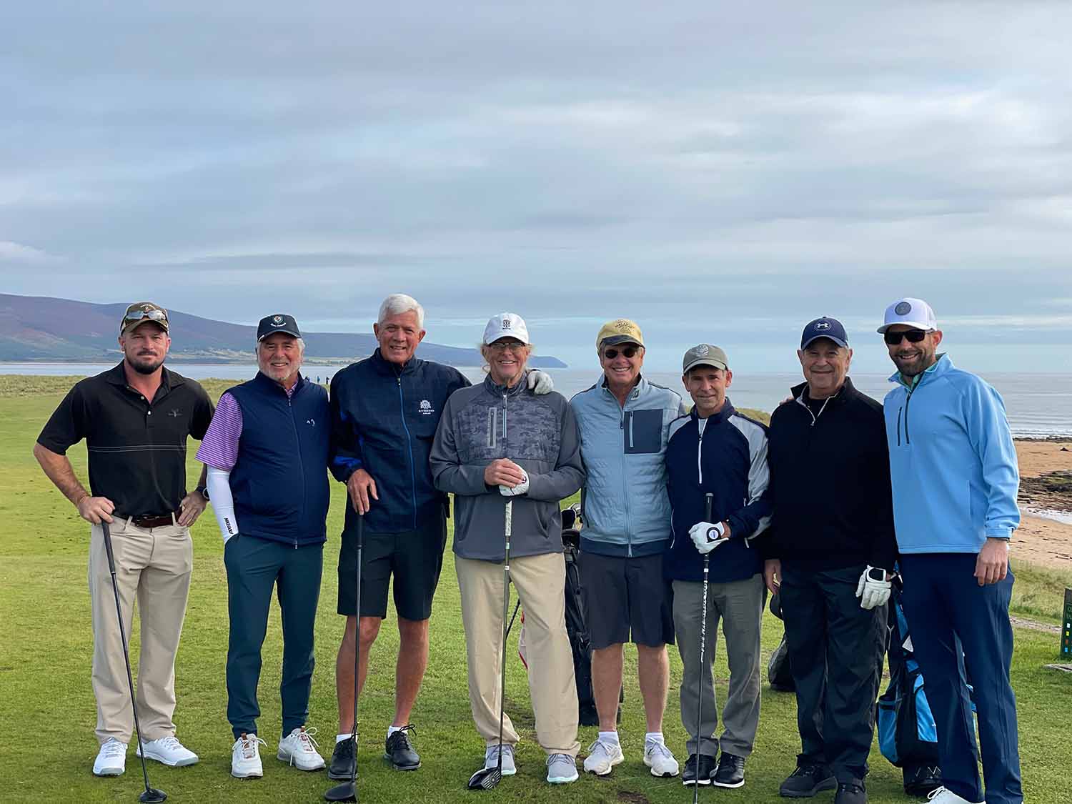 Golfers at Brora Golf Club