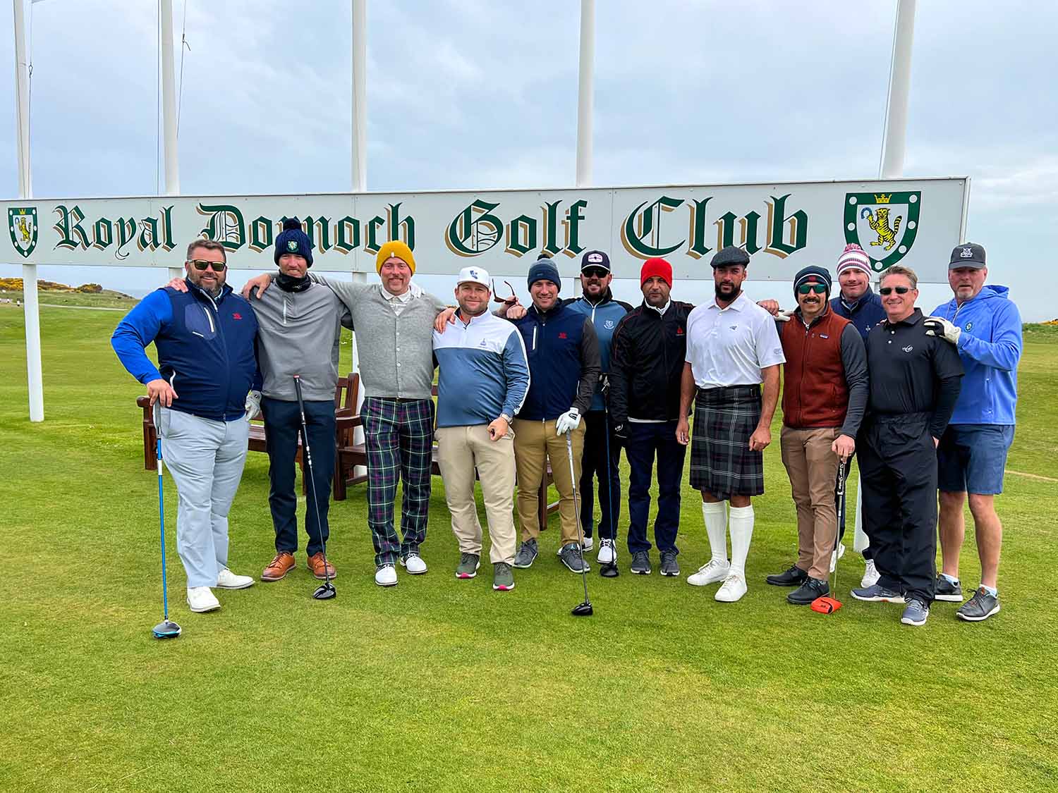 Golfers on a Royal Dornoch Scotland Golf Trip