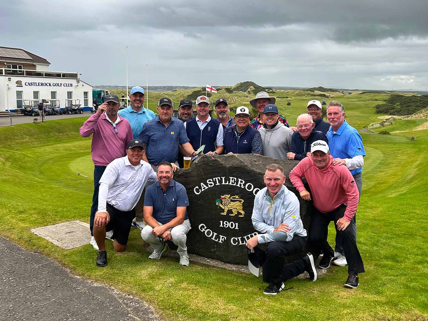 Golfers at Castlerock on a golf travel company planned trip to Ireland