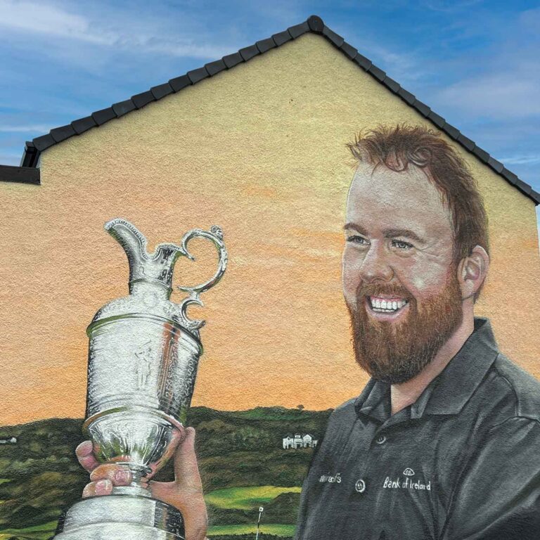 Shane Lowry Mural in Portrush