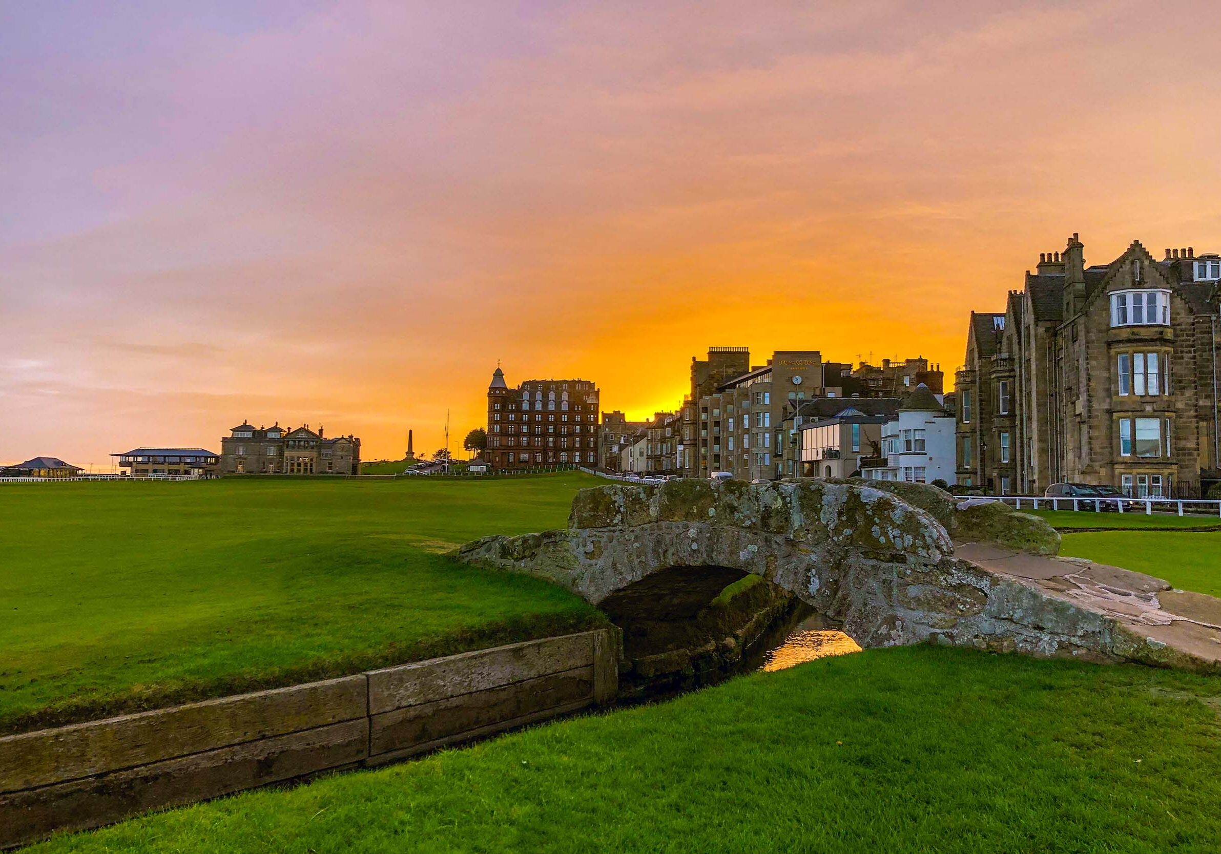 Swilcan Bridge St. Andrews at Sunrise